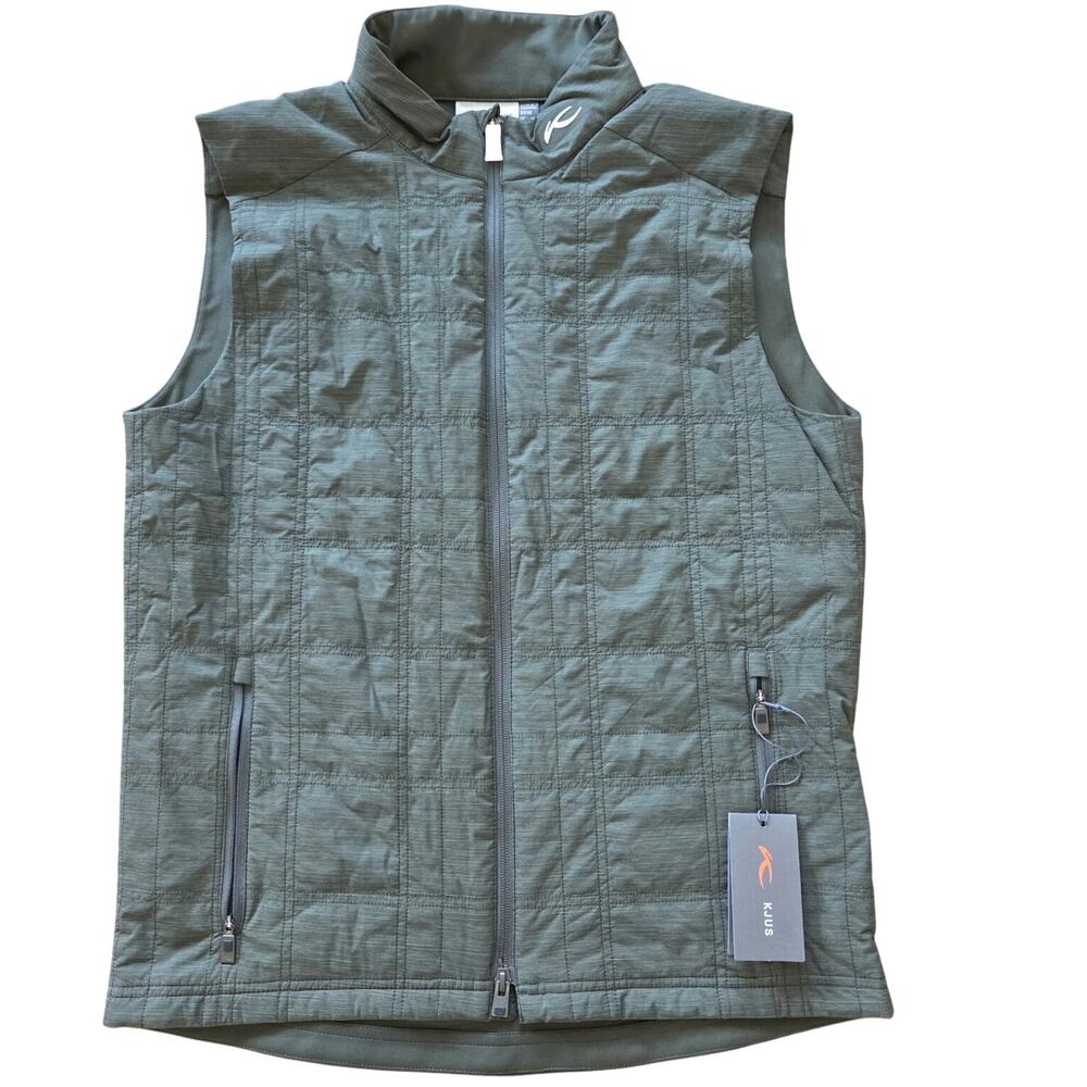 NWT KJUS ROWAN Insulated vest mens size 50 medium golf olive green